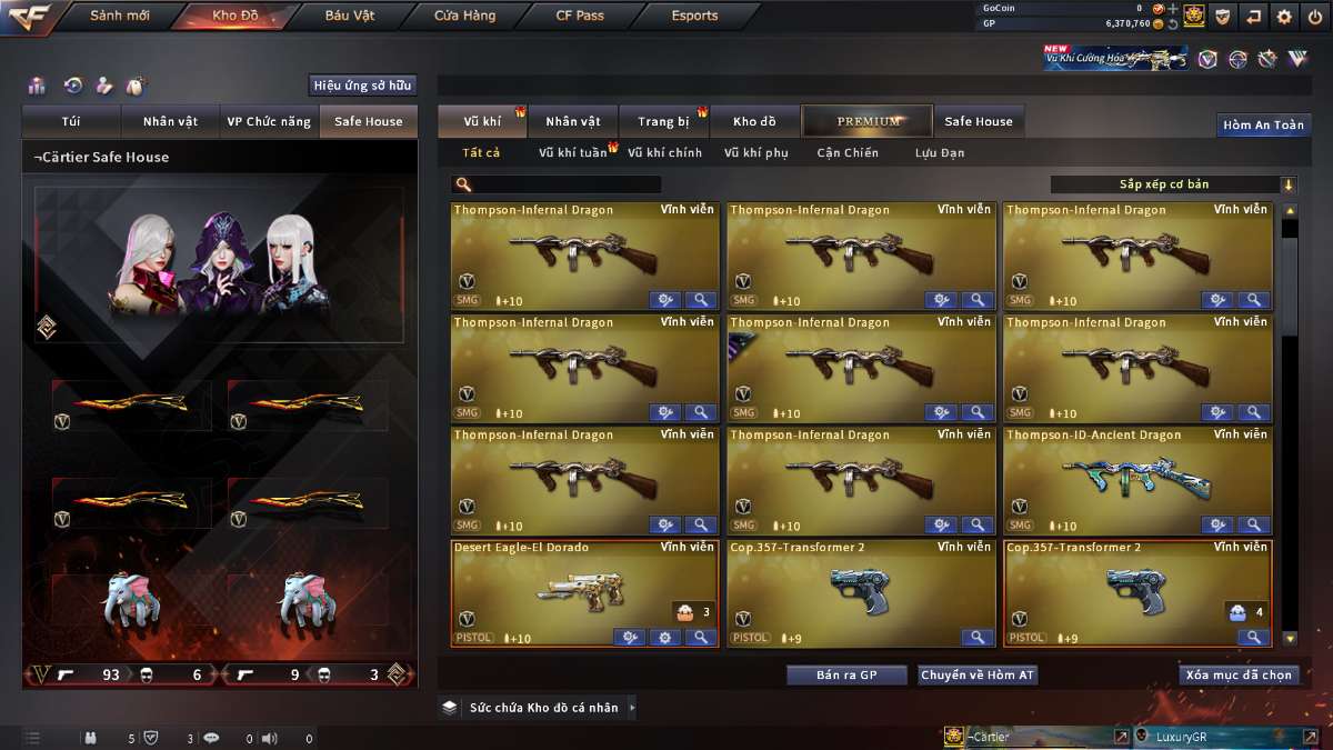 shop acc cf uy tin gia re